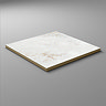 Canedo White Stone Effect Rectified Wall and Floor Tiles - 600 x 600mm