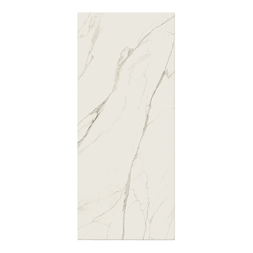 Caprenda White Marble Effect Large Format Wall and Floor Tile - 1200 x 2800mm