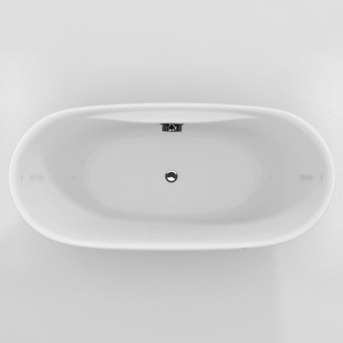 MILLIE ACRYLIC CONTEMPORARY DOUBLE SLIPPER TUB - NO