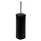 Capri Black Toilet Brush & Holder Large Image