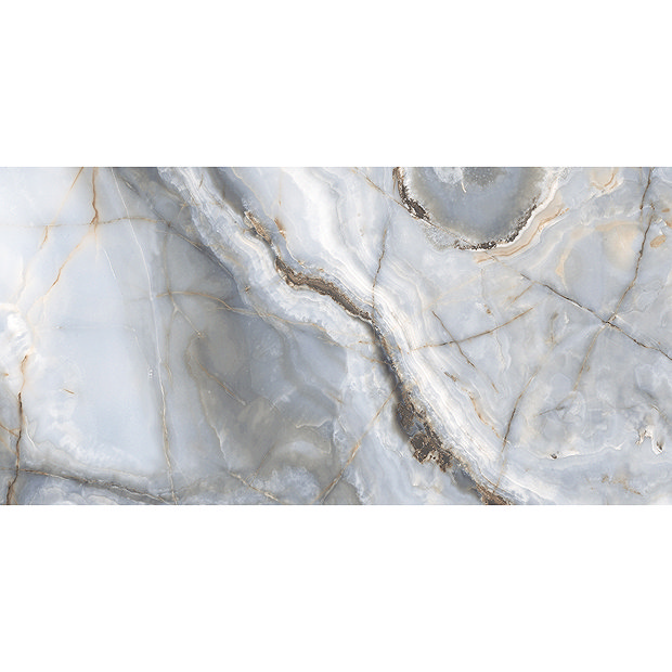 Cardea Blue Marble Effect Wall and Floor Tiles - 600 x 1200mm  Feature Large Image