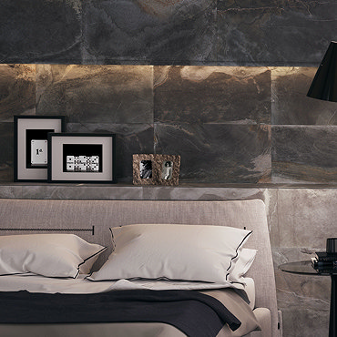 Carina Slate Effect Wall Tiles - Anthracite - 307 x 607mm  Profile Large Image