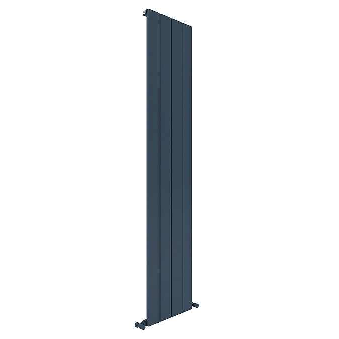 Carisa Angers Single Panel Textured Anthracite Aluminum Radiator 1800 x 395mm