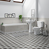 Carlton Traditional Basin + Pedestal (2 Tap Hole)