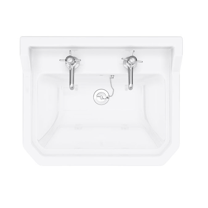 Premier Carlton Traditional Basin with Pedestal (2 Tap Hole - Various Sizes)  Feature Large Image