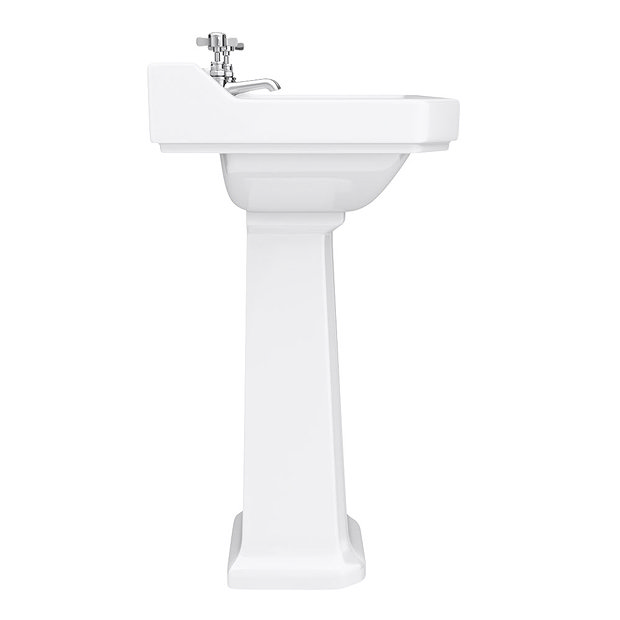Premier Carlton Traditional Basin with Pedestal (2 Tap Hole - Various Sizes)  Standard Large Image