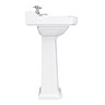Premier Carlton Traditional Basin with Pedestal (2 Tap Hole - Various Sizes)  Standard Large Image