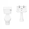 Nuie Carlton 4-Piece Traditional 2TH Bathroom Suite - 560mm Basin  In Bathroom Large Image