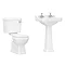 Nuie Carlton 4-Piece Traditional 2TH Bathroom Suite - 560mm Basin  additional Large Image