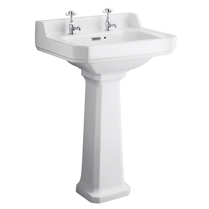 Premier Carlton 4-Piece Traditional 2TH Bathroom Suite - 560mm Basin  Feature Large Image