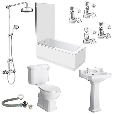 Carlton 560 Complete Traditional Bathroom Package  Profile Large Image