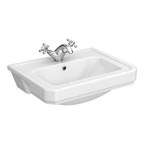 Carlton 560 x 450mm 1TH Semi Recessed Basin - NCS808A Large Image