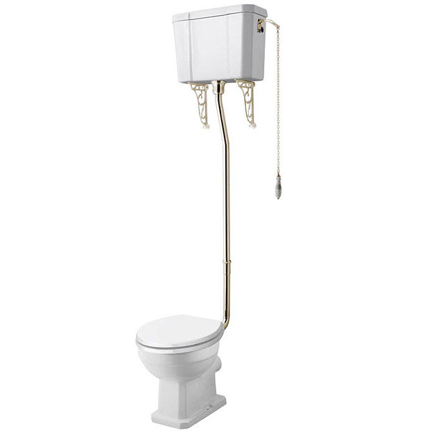 Carlton Gold High Level Traditional Toilet | Victorian Plumbing UK