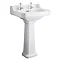 Carlton High Level Bathroom Suite - High Level Toilet Inc. 2TH Basin & Pedestal  Standard Large Imag