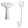 Carlton High Level Bathroom Suite + Roll Top Bath  Standard Large Image