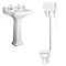 Carlton High Level Bathroom Suite + Roll Top Bath  Standard Large Image