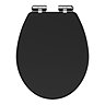 Carlton Soft Close Toilet Seat with Chrome Hinges - Various Colour Options Large Image