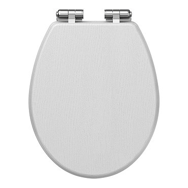 Carlton Soft Close Toilet Seat with Chrome Hinges - Various Colour Options  Profile Large Image