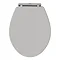 Carlton Stone Grey Wooden Soft Close Toilet Seat Large Image