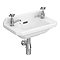 Carlton 515mm Traditional Cloakroom Basin (2 Tap Hole - Depth 300mm)