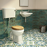 Carlton 515mm Traditional Cloakroom Basin (2 Tap Hole - Depth 300mm)