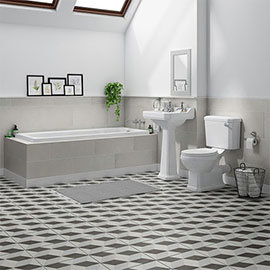 Carlton Traditional Bathroom Suite (1700 x 700mm) Medium Image