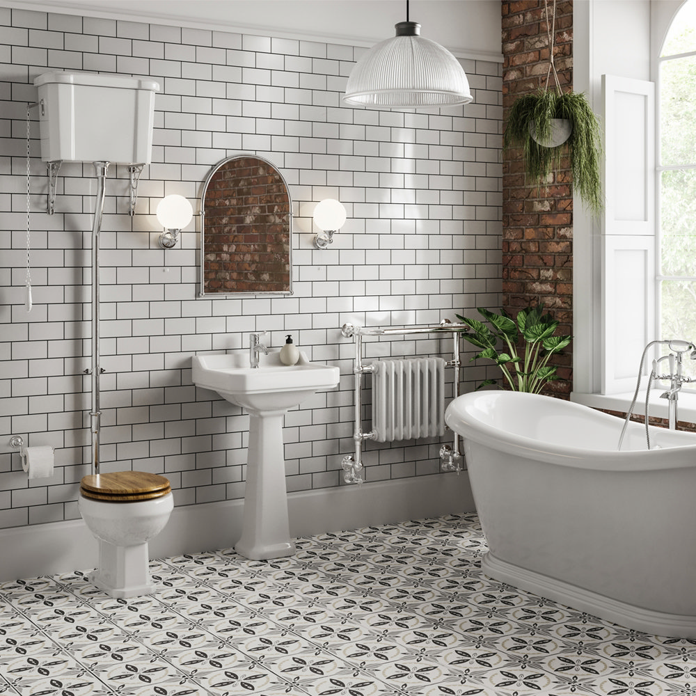 Carlton Traditional High Level Toilet with Soft Close Seat - Various ...