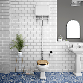 Carlton Traditional High Level Toilet with Soft Close Seat
