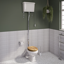 Carlton Traditional High Level Toilet with Soft Close Seat