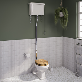 Carlton Traditional High Level Toilet with Soft Close Seat