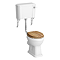 Carlton Traditional Low-Level Toilet with Ornate Cistern Brackets and Soft Close Seat