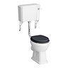 Carlton Traditional Low Level Toilet with Ornate Cistern Brackets and Soft Close Seat