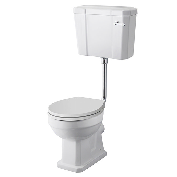 Carlton Traditional Low Level Toilet with Soft Close Seat - Various Colour Options  Newest Large Ima