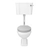 Carlton Traditional Low Level Toilet with Soft Close Seat - Dove Grey Large Image