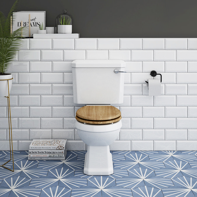 Carlton Traditional Toilet with Soft Close Seat - Various Colour Options Large Image