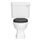 Carlton Traditional Toilet with Soft Close Seat - Gloss Graphite Large Image