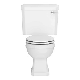 Carlton Traditional Toilet with Soft Close Seat - Gloss White  Large Image