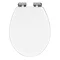 Carlton White Wooden Soft Close Toilet Seat