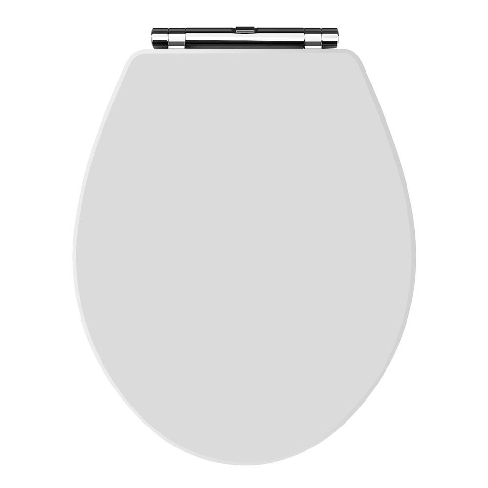 Carlton White Wooden Soft Close Toilet Seat