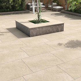 Carmona Beige Outdoor Stone Effect Floor Tile - 600 x 900mm Large Image