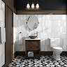 Caroline Blue Wall and Floor Tiles - 200 x 200mm  Profile Large Image