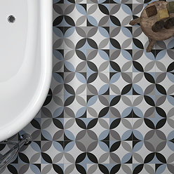 Caroline Blue Wall and Floor Tiles - 200 x 200mm
