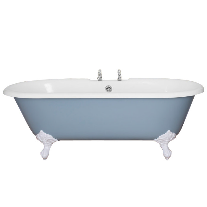 JIG Ashby Cast Iron Roll Top Bath (1720x740mm) with Feet Large Image