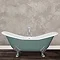 JIG Banburgh Large Cast Iron Roll Top Bath (1825x780mm) with Feet In Bathroom Large Image