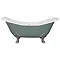 JIG Banburgh Large Cast Iron Roll Top Bath (1825x780mm) with Feet Large Image