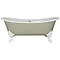 Hurlingham Belvoir 0TH Cast Iron Roll Top Bath (1840x780mm) with White Feet Large Image