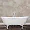 JIG Berwick Cast Iron Roll Top Bath (1720x680mm) with Feet  In Bathroom Large Image