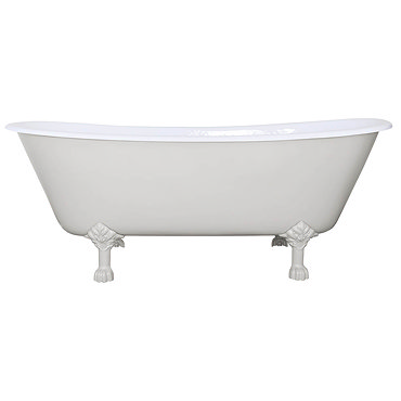 JIG Berwick Cast Iron Roll Top Bath (1720x680mm) with Feet  Feature Large Image