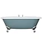 Hurlingham Bisley 2TH Cast Iron Roll Top Bath (1690x750mm) with Chrome Feet Large Image