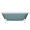 Hurlingham Bisley 0TH Cast Iron Roll Top Bath (1690x750mm) with White Feet Large Image